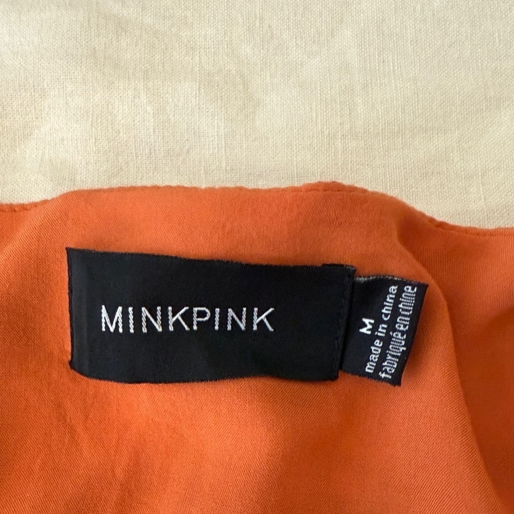 MINKPINK Rust Floral Ruffle Blouse - Picture 6 of 10